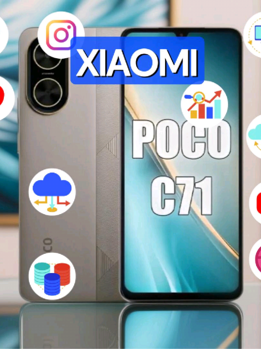 Celular Xiaomi Poco C71 #tecnologia #Celular #Xiaomi #barato 