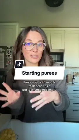 @TheClinicDietitian is a wealth of knowledge for BLW + starting purées and solids and she does 1x1s ♥️ so excited to share the beginning of my baby foodies journey with you all!!! Pt 2 coming on all the things and I’ll create an amaz0n list too :) #blw #postpartum #babyledweaning #dietitian #nutrition 