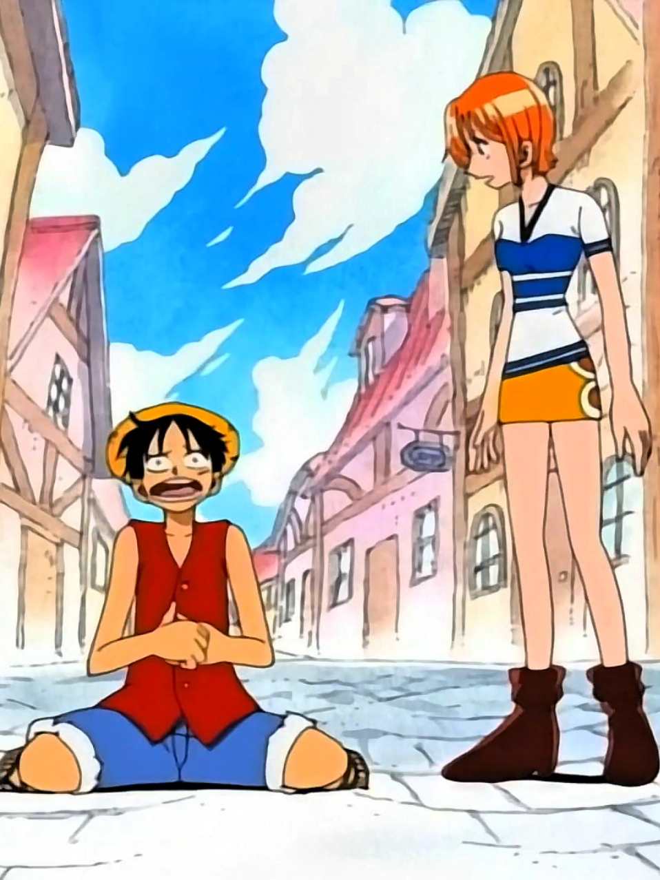 Luffy Meets Nami #onepiece #luffy #nami #animeedits #animelovers 
