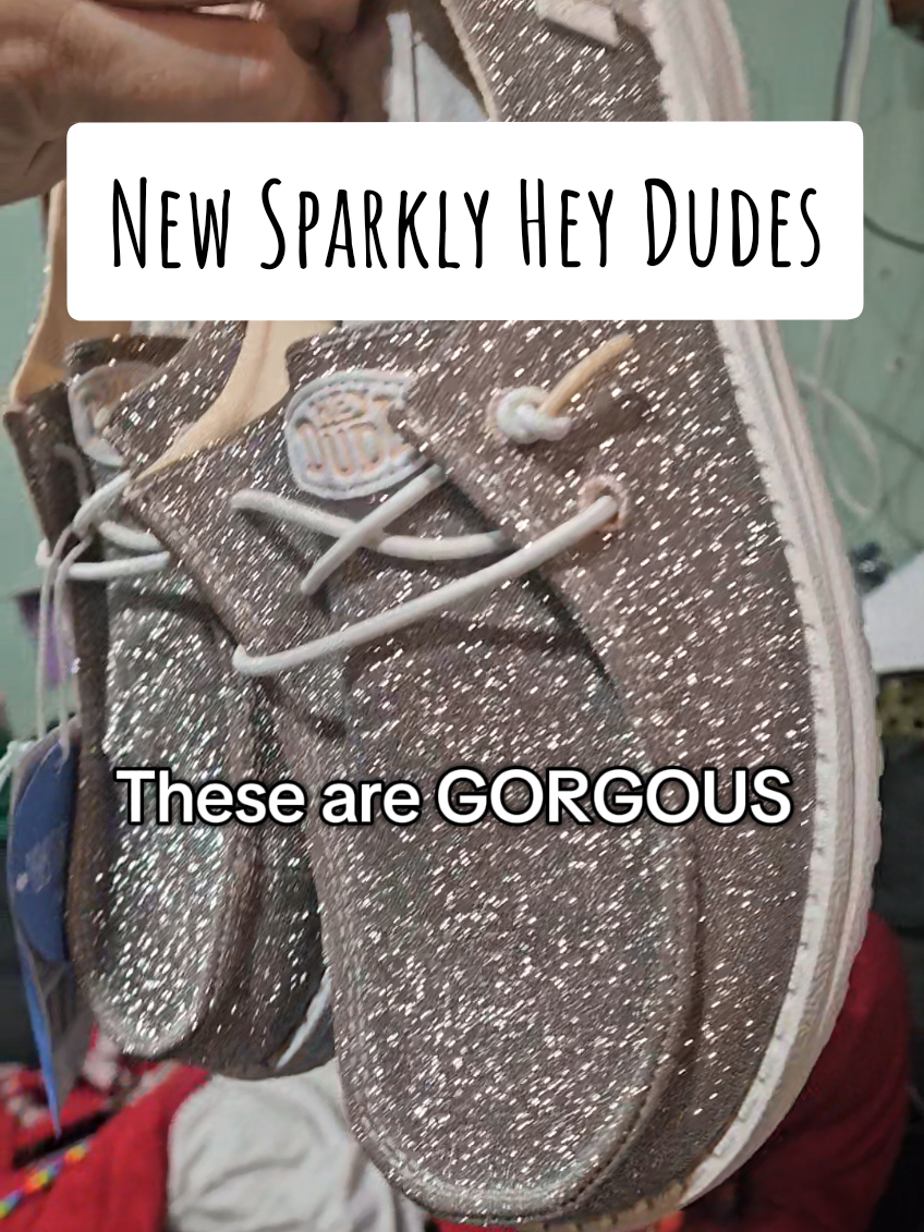 How gorgeous are these glitter hey dudes 😍 They're so sparkly!!! I love love them. #heydude #heydudes #glitterheydudes #sparkleheydudes 