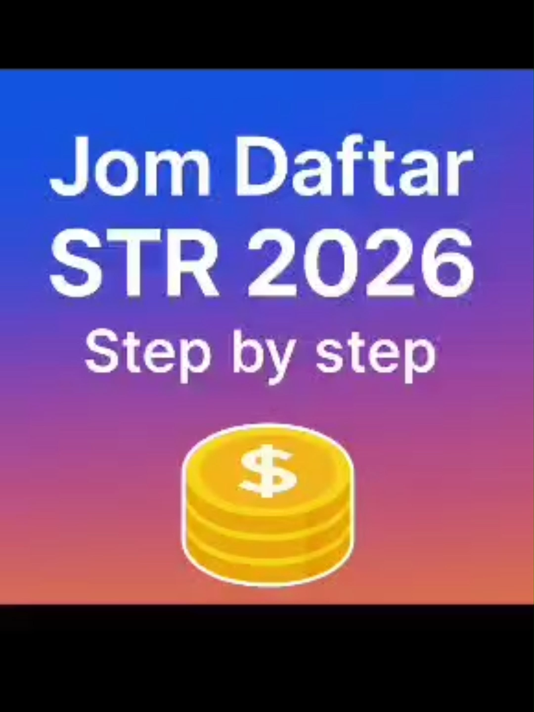 STR dah buka balik 💸 Simple step by step cara daftar account — If keluar Error 400, tngok  my another tutorial video,. (For Info sharing only, Not official)  Follow my page,for more update like this. #str2026 #technicianmy