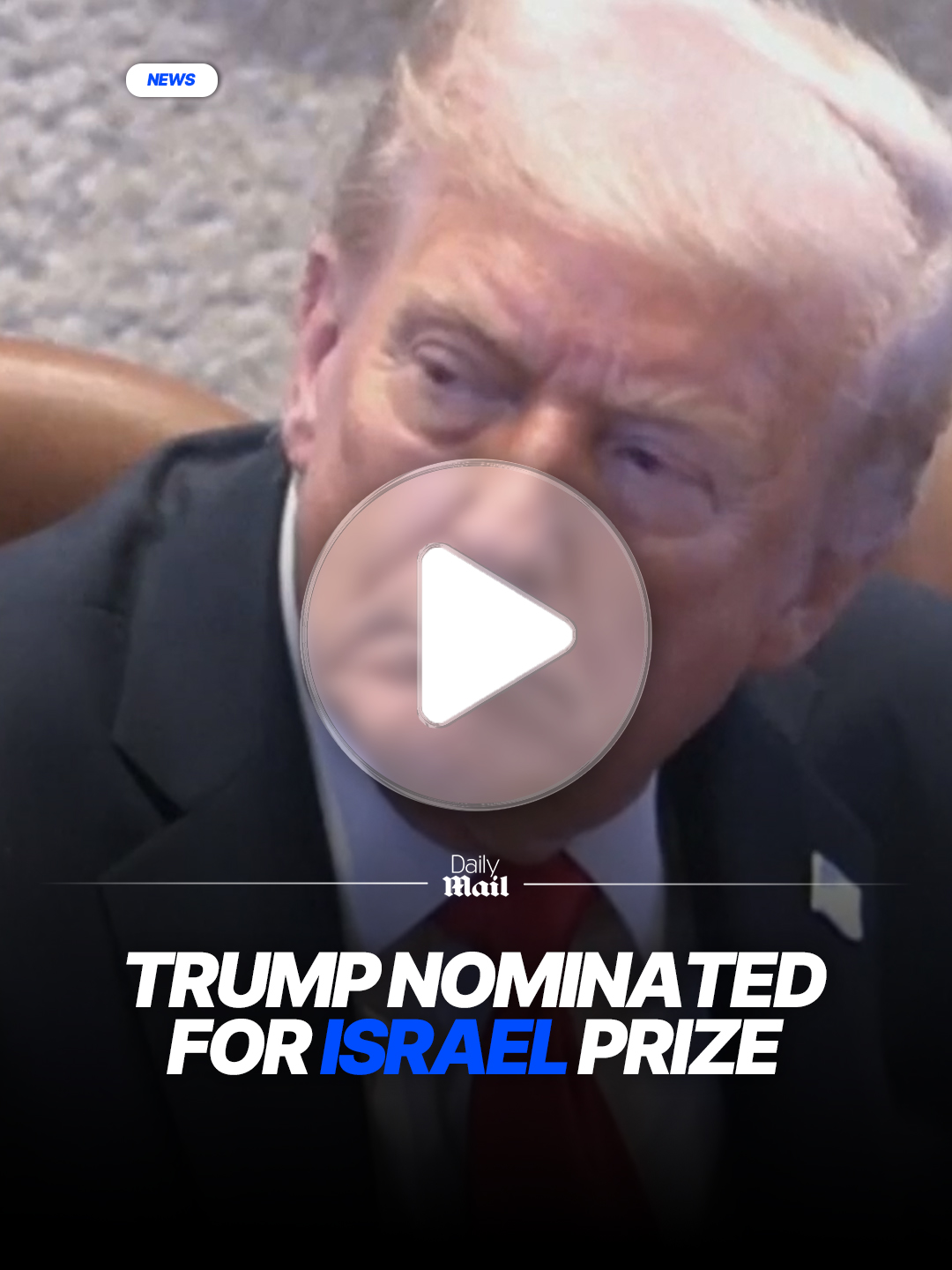 Israeli Prime Minister Benjamin Netanyahu put forward US President Donald Trump as a nominee for the Israel Prize on Monday. Read the latest on the ceasefire at Daily Mail. #news #israel #trump #palestine #ceasefire