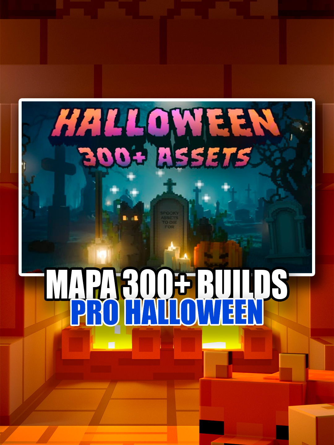 Ideia de construção minecraft halloween | #minecraft #minecraftbedrock #fyp
