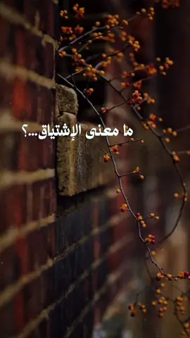 ما معنى الإشتياق الاشتياق أكبر من كلمة، هو يد تمتد في الخفاء تبحث عن ملامح غابت، هو نبض يقول: 
