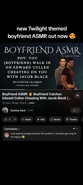 the Twilight fans are gonna LOVR this one #twilightsaga #boyfriendasmr #edwardcullen #twilighttiktok 