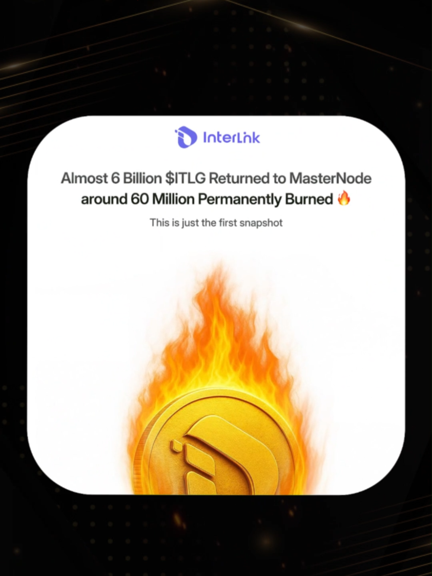 🔥 Ít token hơn — Giá trị mạnh hơn — Nền kinh tế bền vững hơn. #InterLinkNetwork #ITLG #CryptoNews #Web3 #TokenBurn #DAO #SustainableGrowth