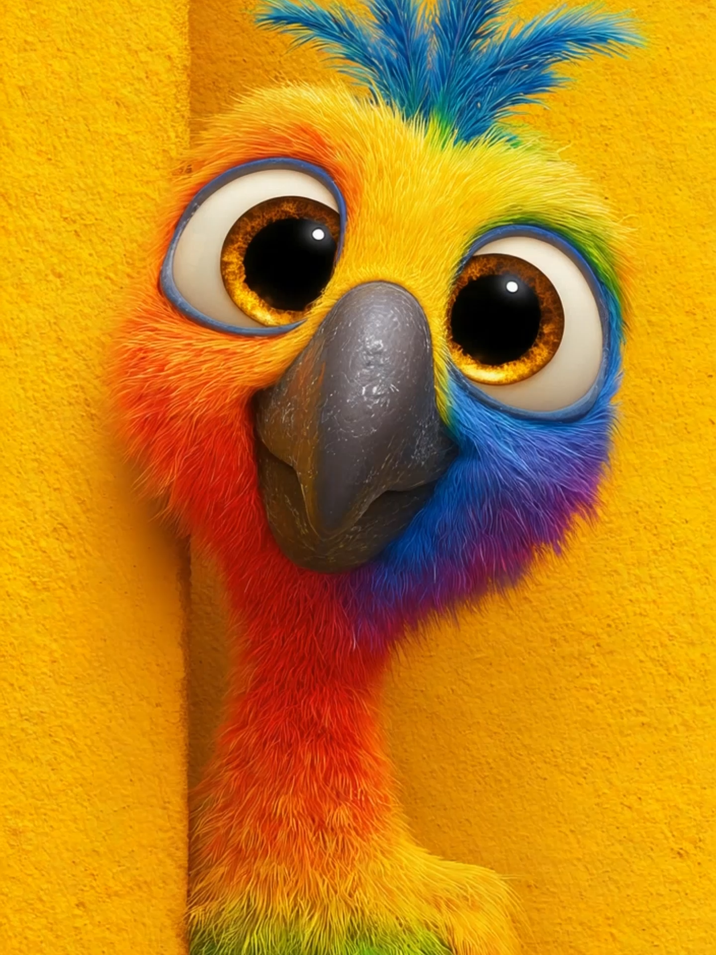 Live Wallpaper | Color Therapy, Bird Edition 🦜🌈 #cutebird #parrot #livewallpaper #brightmood #rainbowvibes #kawaiistyle #happyvibes #moodbooster #colortherapy #klingai #wallpapervideo