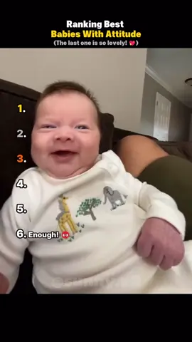 Ranking Best Babies With Attitude 😂 #funnybaby #babies #compilation 