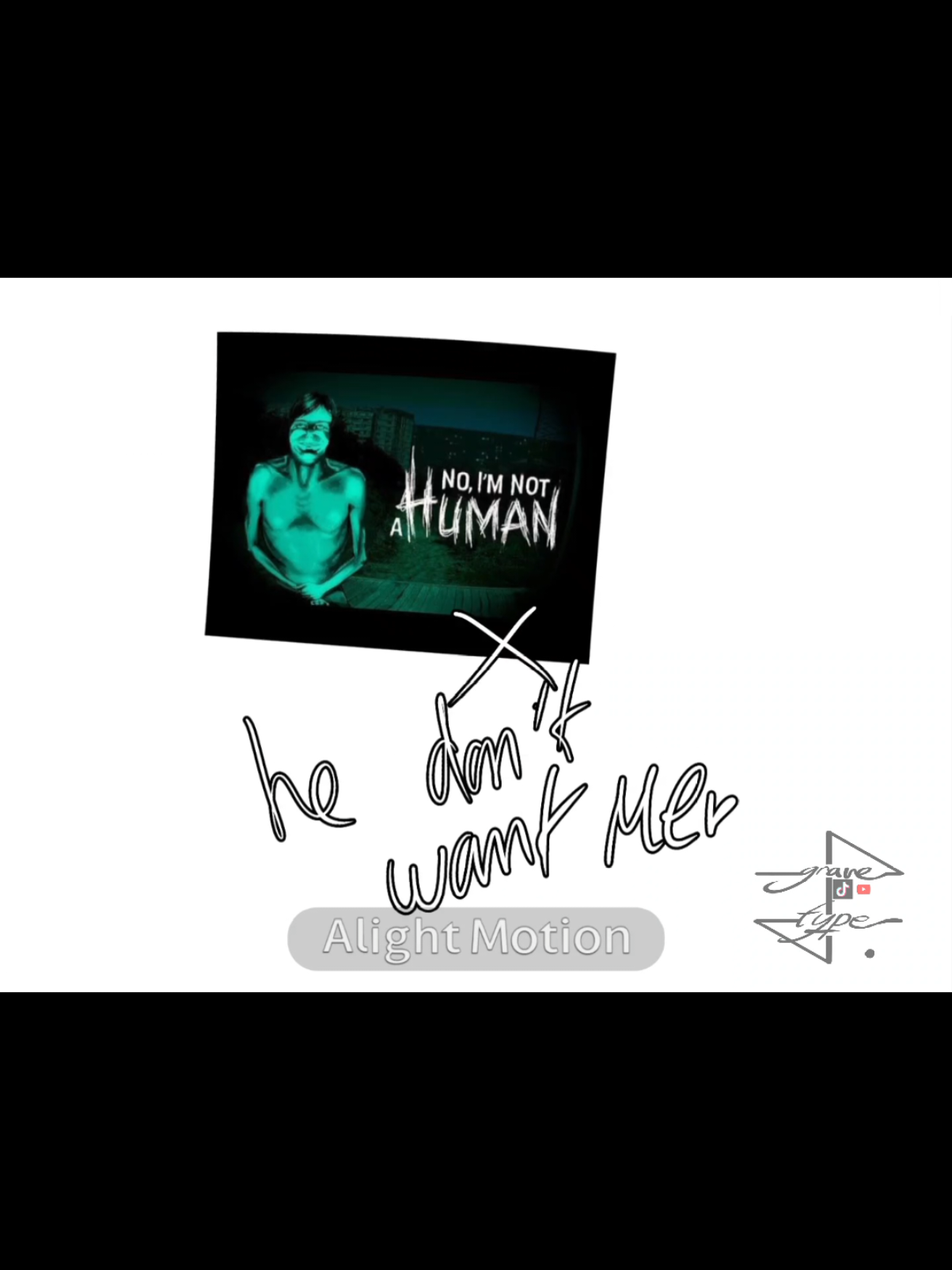 he don’t want meeee ! #noimnotahuman #art #fyp #trend  no, i'm not a HUMAN