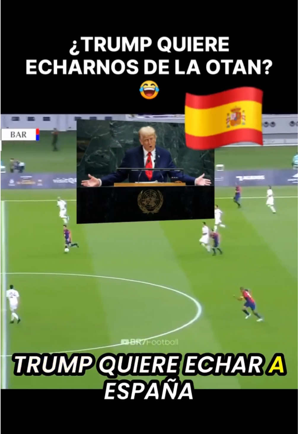 Trump se enfada y quiere sacar a España del partido 🏟️ Dice que no gastamos lo suficiente en armas, como si la OTAN fuera un club de lujo. Sánchez prefiere invertir en gente, no en misiles, y eso al magnate no le gusta. Mientras tanto, la derecha aplaude desde el banquillo, esperando una palmadita del jefe. España no juega de rodillas ni lleva camiseta extranjera 🇪🇸 #trump #españa #otan #sanchez #internacional 
