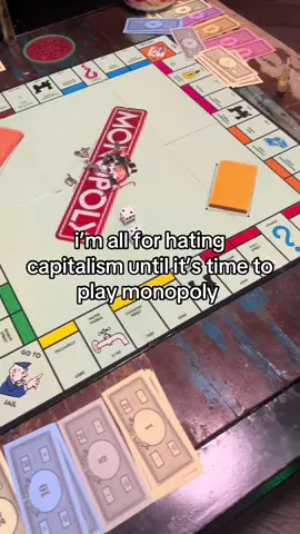 a game of Monopoly hates to see me coming… #monopoly #capitalism #relatable 