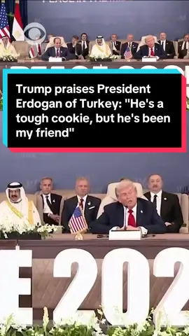 President Trump lavished praise on his Turkish counterpart, Recep Tayyip Erdoğan, for his role in drawing up the U.S.-brokered plan to end the war in Gaza. Speaking at a summit of world leaders in Egypt to inaugurate the plan, Mr. Trump  described President Erdogan as 