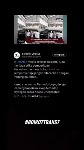 #baikottrans7 #trans7 #trans7official #pondoklirboyo #lirboyokediri #lirboyo 