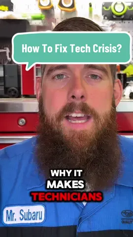 Can the technician shortage crisis be resolved? What steps can be made to steer the ship in the right direction? #mrsubaru1387 #mechanicsoftiktok #tiktokautocampaign #autorepair #autoindustry 