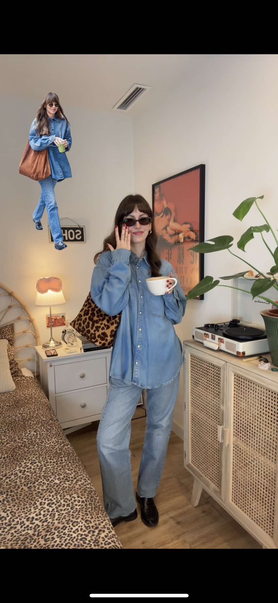 total denim for day two 🤠 #outfitideas #outfitinspo #90saesthetic #dakotajohnson 