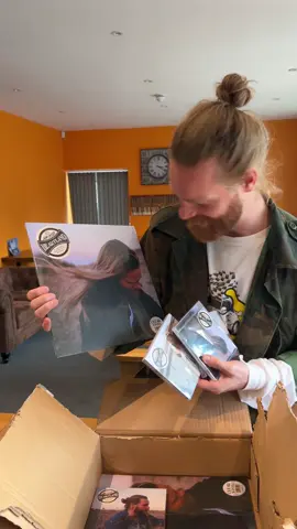 SO STOKED to see physical copies of my second album Heartland made & in my hands ❤️ Hope it means as much to you as it does to the whole team grafting to get this record out in the world this  Friday. LOVE U #newmusic #unboxing 