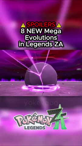 ⚠️ 8 NEW Mega Evolutions in Pokémon Legends ZA #pokemon #pokemonlegendsza #pokemonnews 