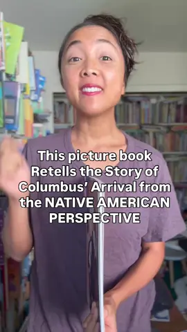 BOOK LINKED IN BIO  For far too long, the traditional Columbus narrative has erased the voices of the Indigenous peoples who were already living in America. The traditional story we’ve been told often centers European exploration and “bravery,” while minimizing the destruction, loss, and grief that followed for the Indigenous peoples. That’s why books, like the featured Encounter by Jane Yolen, are so essential. Told through the eyes of a young Taíno boy, Encounter reclaims this pivotal moment in history and offers an Indigenous perspective on what Columbus’s arrival truly meant for Indigenous communities. Reading this book with children is an act of truth-telling. It opens the door to discuss difficult but necessary topics: colonization, loss, empathy, and the importance of hearing stories from those whose voices were silenced. #indigenous #indigenouspeoplesday #christophercolumbus #nativeamerican #BookTok #teacher #parents 