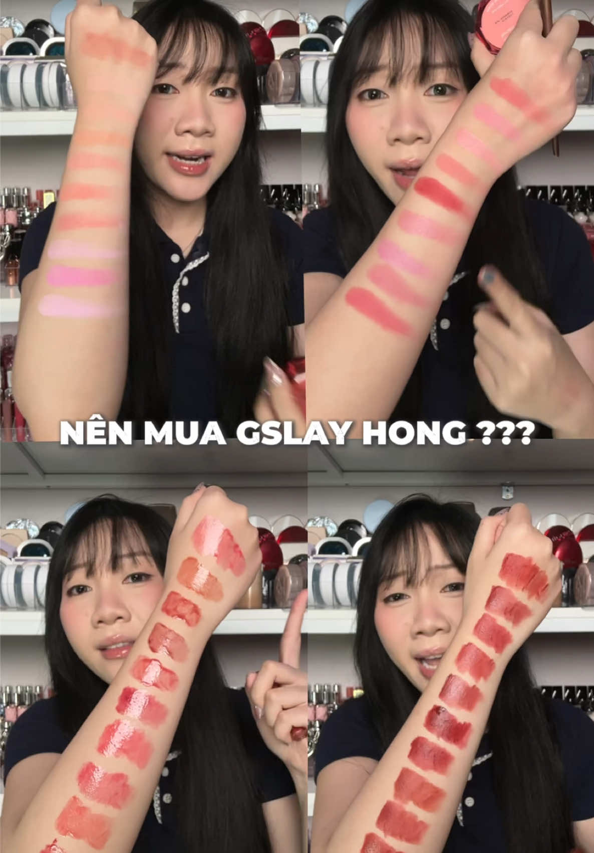 có thể không mua son nhưng nhất định phải mua cái má đỏ strawbabe nhaaaa #gslay #gslaysorbet #GSLAYLOVEPARTY 