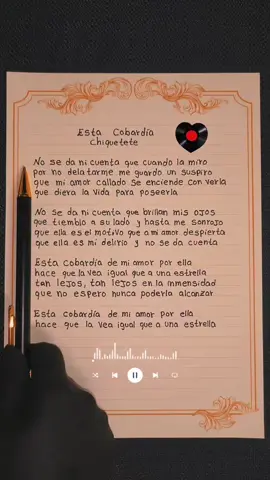 Esta cobardía-Chiquetete❤️‍🩹✨️💿 #lamejor_musica❤️🎧  #musicadelayer #estacobardia #chiquetete  #musica_4parati