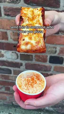 Grab your slice of Detroit Style Pizza at Dunked Food - on all delivery platforms!🍕🤤 #fyp #pizza #pizzalover #pizzatok 