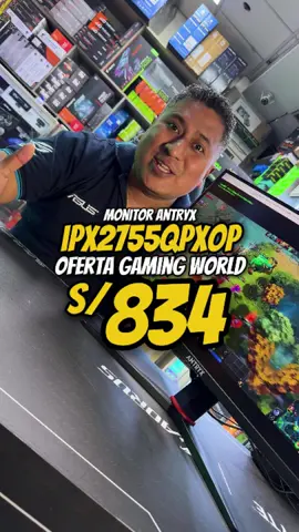👑 ¡Mi KING! tenemos nuevo ingreso 😱🔥 El monitor gamer ANTRYX  IPX2755QPXOP 💥 Pantalla de 27”  💥Resolución 2K   💥Con 260Hz y 1ms 💥Adaptive-Sync 💥 Llévatelo por solo S/834 📍 Disponible en Gaming World 📦 Envíos a todo el Perú 📲 Contáctanos: 992 722 600 #Antryx #260Hz #MonitorGamer #PCGAMER #GamingWorld 