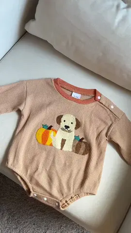 Perfect Fall outfit for your baby! 🐶🎃  #babyhalloween   #babyoutfits #newbornbaby #fallfits #babymusthaves 