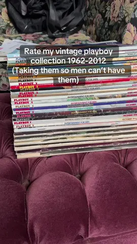 I hope Hugh Hefner is rolling his grave knowing a 21 year old woman just uses them for scrapbooking. #playboy #vintage #collection