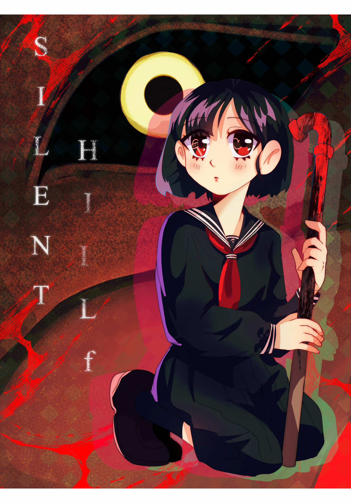 Trying out different art styles (Posting my monthly post then disappearing) #anime #silenthillf #silenthill #survivalhorror #marvelrivals 