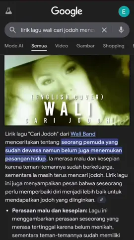 Cari Jodoh - English Cover (Originally by Wali Band) Lagu ini dibuat dengan menggunakan Bantuan Teknologi Kecerdasan (AI). Karya asli sepenuhnya milik pencipta, label, dan publisher terkait. Video ini bersifat interpretasi/eksperimen untuk keperluan kreatif & edukasi. Saurce Youtube : BAKAL2025 #waliband #carijodoh #coversong #englishversion #fyp 