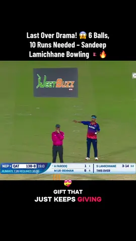 Last Over Drama! 😱 6 Balls, 10 Runs Needed – Sandeep Lamichhane Bowling 🇳🇵🔥 📄 Caption / Description: सारे खेलको भविष्य यी 6 बलमा! 🏏💥 Sandeep Lamichhane bowling the final over — Nepal fighting till the very last ball! Tension full moment 😰 Heartbeat max level for every Nepali fan 🇳🇵❤️ Nepal vs Qatar | ICC Men’s T20 World Cup Asia & EAP Qualifier 2025 Can Nepal defend it? 👀 🏷️ Hashtags: #NepalCricket #SandeepLamichhane #LastOverDrama #NepalVsQatar #T20Qualifier     