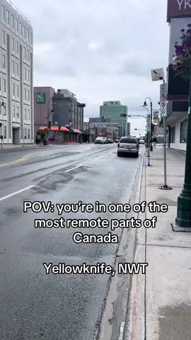 Yellowknife, NWT, one of the most remote parts of Canada 🇨🇦 #canada #north #yellowknife #fyp #adventure 