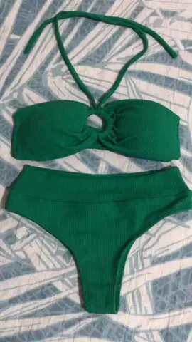 biquini com calcinha cós alto tomara que caia biquíni cintura alta. link nos comentários. #biquini #praia 