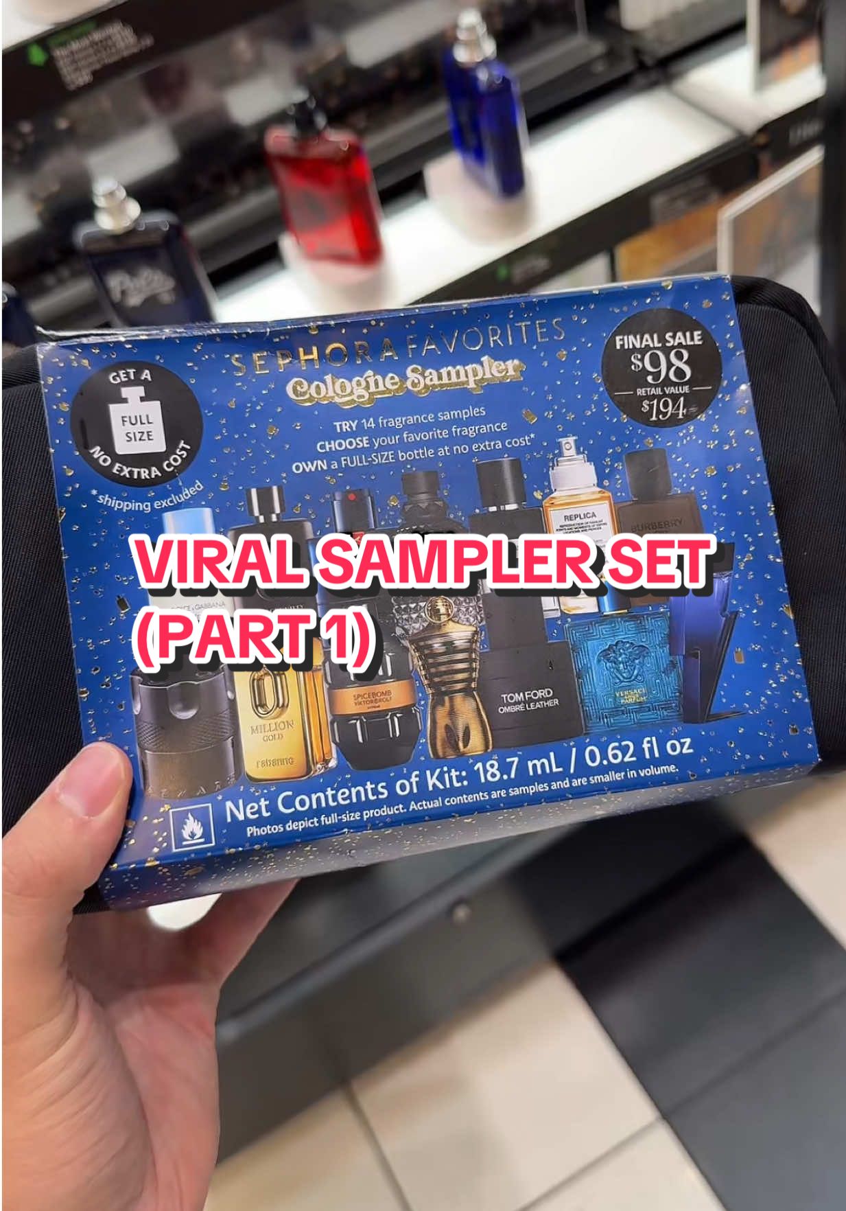 PART 1 | Hunting For The Viral Sephora Sampler Set 🔥 #fragrance #cologne #sephora #samplerset #perfume 