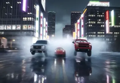 Noooo, McQueennn 💥🎬😰! #onelow #chevy #trucks #LightningMcQueen