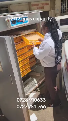 🔥 2112 Eggs Full Hatcher Incubator – The Ultimate Game Changer for Serious Poultry Farmers! 🔥 Kilimo incubators LTD , where farming meets innovation, we’re excited to introduce our 2112 Eggs Full Hatcher Incubator — a powerhouse designed for maximum efficiency, reliability, and profit. 🐣 Features & Benefits: ✅ Massive Capacity: Holds up to 2112 eggs – perfect for commercial-scale hatching. ✅ Full Hatcher Design: No need for transfer — eggs incubate and hatch in one chamber for consistent temperature and humidity. ✅ Smart Control System: Digital display for temperature and humidity with automatic turning and precise control. ✅ Energy Efficient: Can be powered by electricity or solar backup, saving your running costs. ✅ Durable Build: High-quality material designed for long-term use even in tough environments. ✅ High Hatch Rate: Proven efficiency of over 95% when used with quality fertilized eggs. 💰 Price: Ksh 160,000 only! A perfect investment for farmers who want to expand and scale up their poultry production. 📍 Available at Kilimo Incubators Limited — trusted by farmers all over Kenya. 📞 Call/WhatsApp: 0728 910 633 | 0727 754 766 #KilimoIncubators #PoultryFarming #2112EggsIncubator #FullHatcher #FarmersChoice 