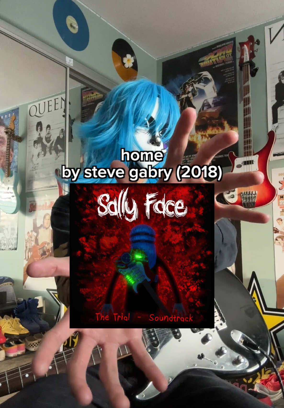 sally face guitar tutorial! #guitar #sallyface #Home #guitartutorial #mynameisnotdrew 
