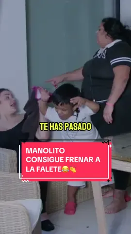 MANOLITO CONSIGUE FRENAR A LA FALETE😂👏 #zonagemelos #lafalete #manolito #lacasadelosgemelos #lamarrash 