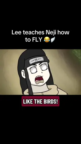 Guy sensei says ANYTHING is possible with enough TRAINING! 💪🪽 #NarutoParody #NejiLearnsToFly #RockLee #NarutoTok #AnimeHumor