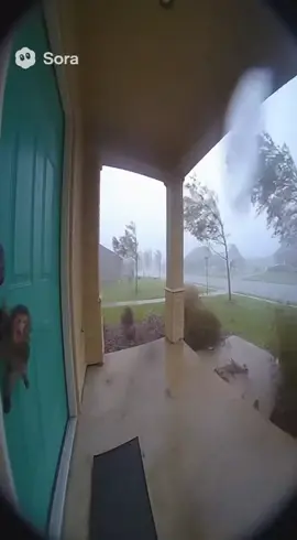 sora 2 monkey blow away by tornado #sora2 #ai #tornado #trending #viralvideo 