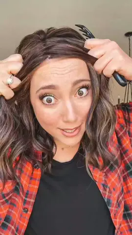 🚫 Time to break up with the zig-zag part your synthetic wig came with. It’s not you—it’s the factory styling. 💔 #wigtok #syntheticwig #hairloss #alopecia