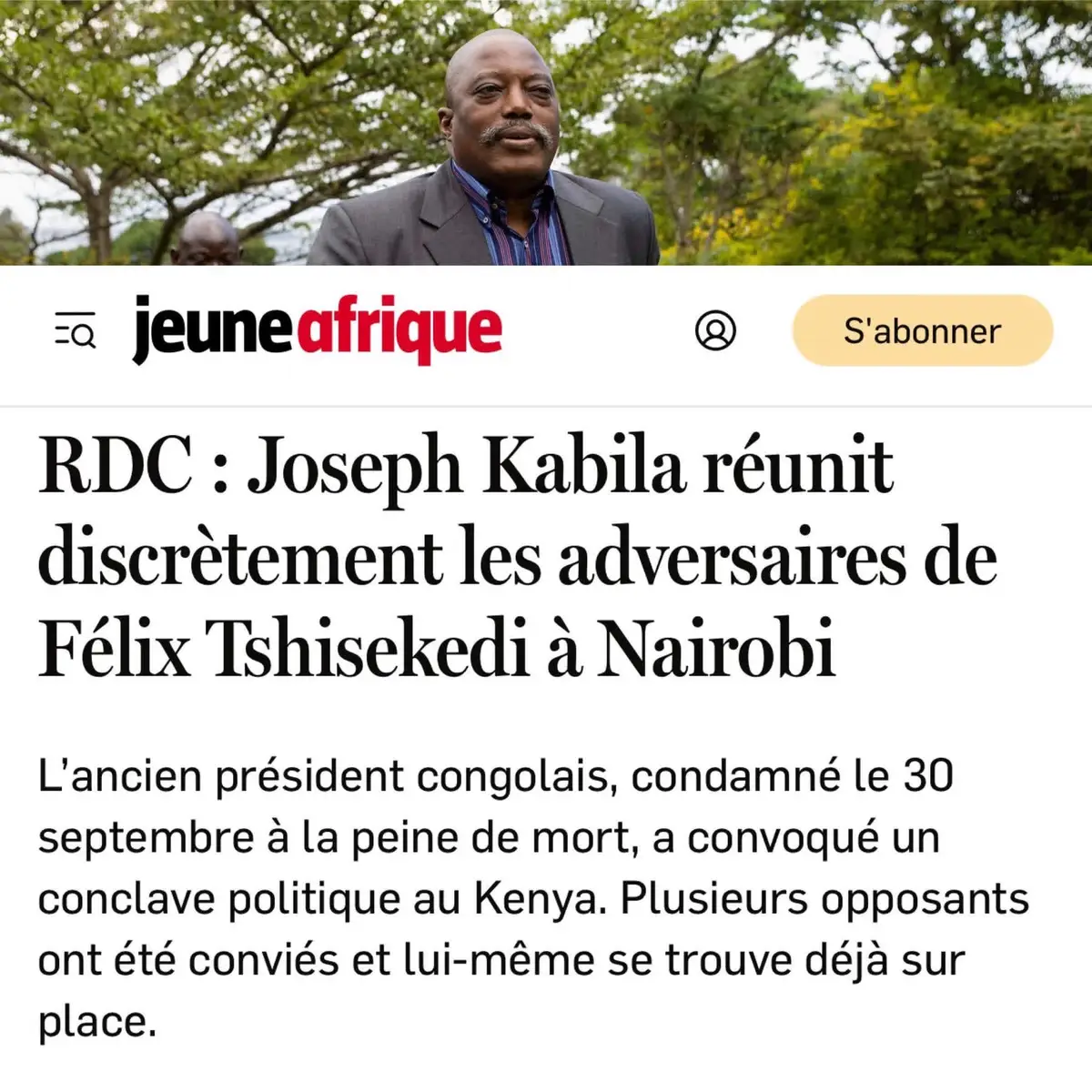 Nairobi 🇰🇪 eza centre ya ba complots : Fatshivit ( CACH ), AFC/M23… Et maintenant AFDL nouvelle version ? À suivre…
