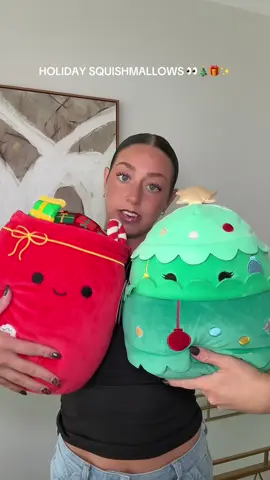wait why are these the cutest squishmallows I’ve ever seen 👀 #holiday #squishmallows #christmas #giftguide #comfy 