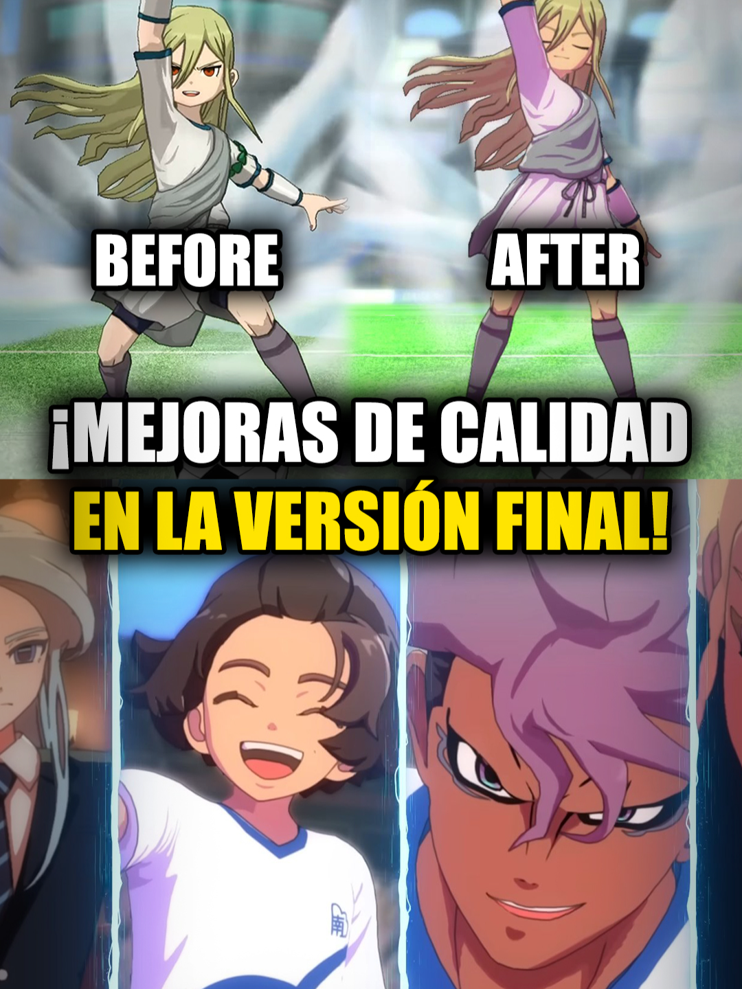 En este clip, hablamos sobre la mejora de calidad de Inazuma Eleven: Victory Road y lo que aún falta por llegar. ¿Qué opinas de los cambios? ¡Déjanos tu opinión! #InazumaEleven #VictoryRoad #GamingNews #Videojuegos #Actualizaciones
