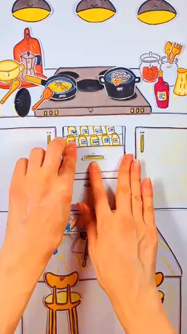 Paperdiy ASMR cooking and cleaning No music_紙遊び_sweetpapers_ 紙遊 戲 #DIY # asmr #relaxing #satisfying #cooking