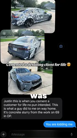 No pun intended but I cemented a detailing client for life with this job😎