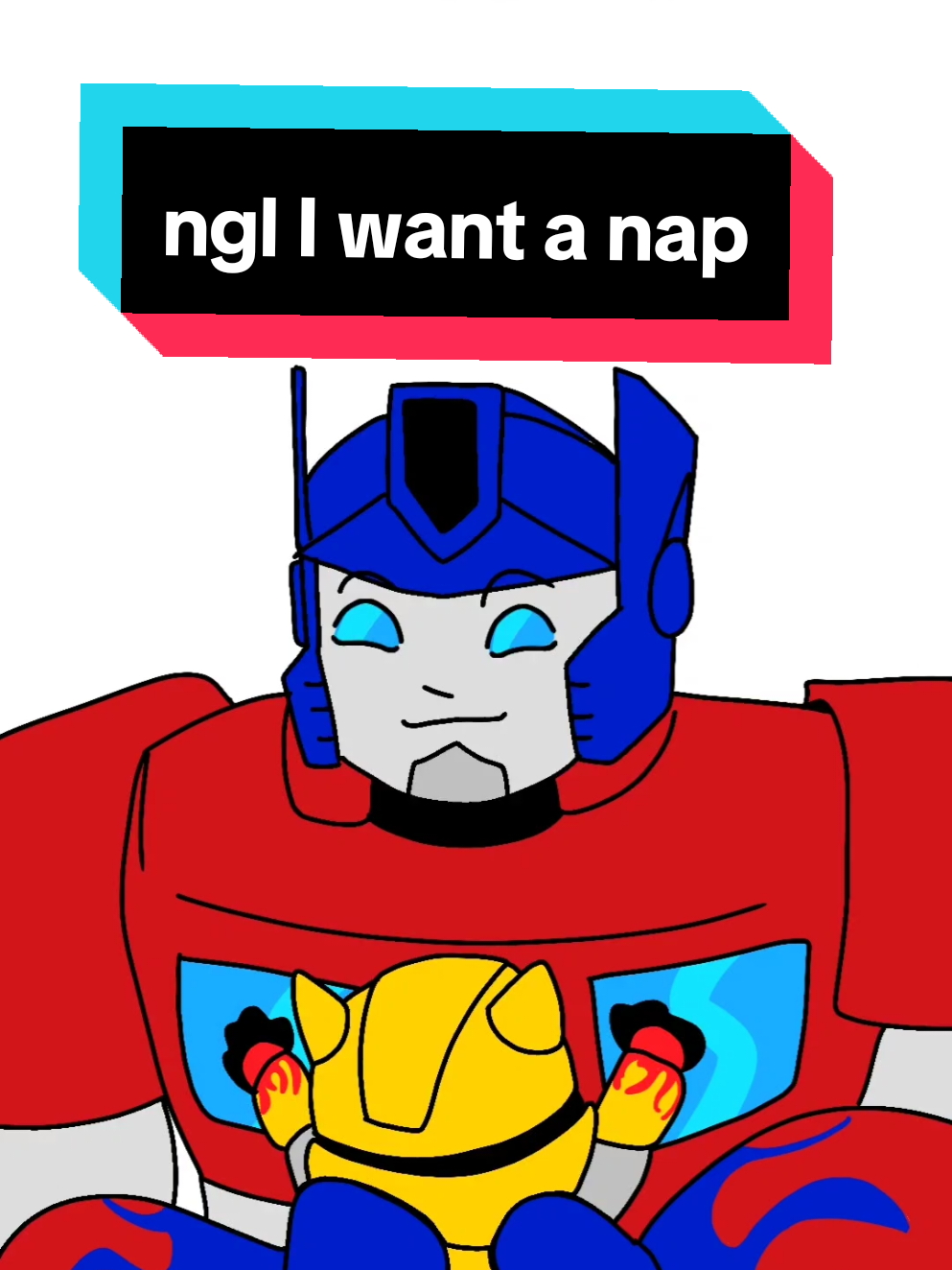 I just realized that Tom Kenny did voice Starscream at some point so to me the audio makes it funnier lol #fyp #transformers #transformersbumblebee #transformersoptimusprime #transformersstarscream 