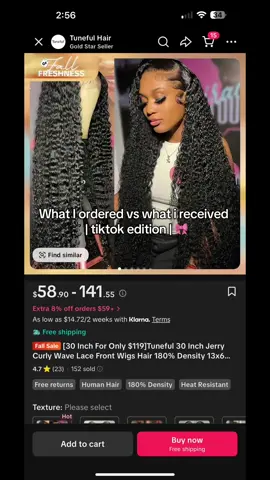 I got this 30 inch full 13x6 HD lace frontal for $119 👀 go grab you one. @Tuneful Hair US Shop @Tuneful Hair #fyp #tunefulhair #jerrycurlywigs #tiktokshopfinds #wigunboxing @TikTok Shop Creator 