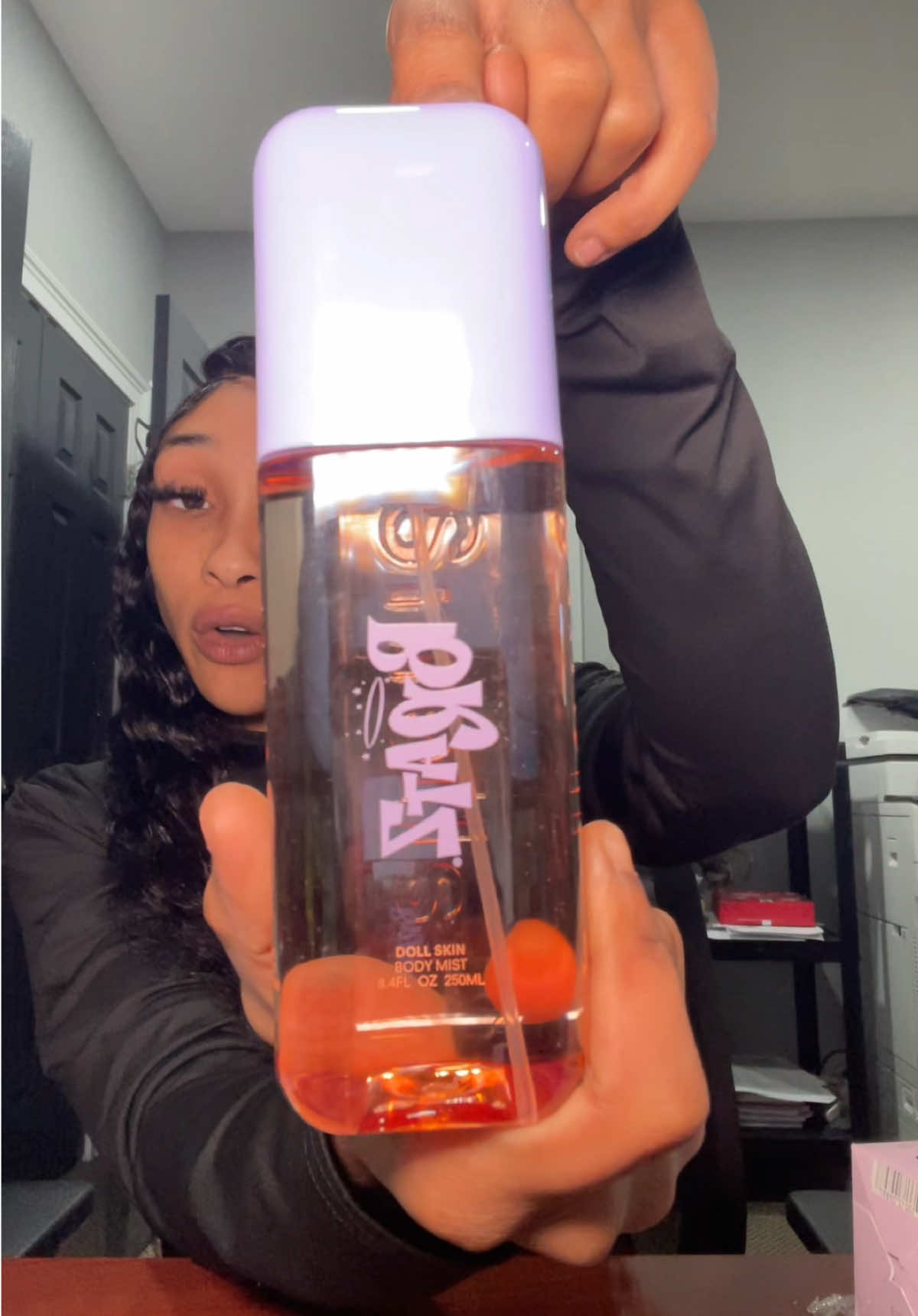 This hair and body mist smells so good! Click the link to order yours today #perfumetok #perfumetiktok #bodymist #hairmist #fyp 