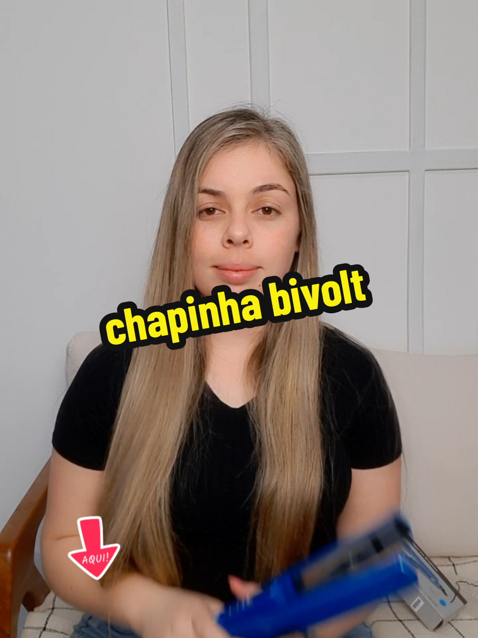 chapinha bivolt, perfeito pra levar na viagem 